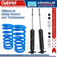 2 Front Gabriel Ultra Shocks + Lovells Springs for Mazda E1300 E1400 E1600 E2000