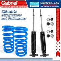 2 Front STD Gabriel Ultra Shocks + Lovells Springs for Toyota Hilux RN 2WD 4 Cyl