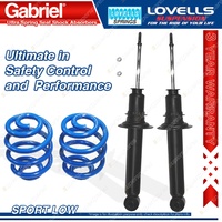 Front Sport Low Gabriel Ultra Shocks + Lovells Springs for Mazda MX-5 NA Coupe