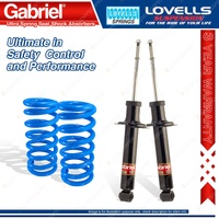 2 Rear STD Gabriel Ultra Shocks + Lovells Springs for Mitsubishi Verada KE KF KH