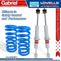 Front Raised HD Gabriel Shocks + Lovells Springs for Toyota Landcruiser UZJ200
