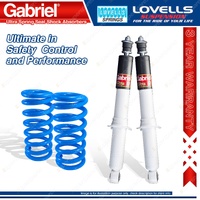 2 Front STD Gabriel Ultra Shocks + Lovells Springs for Isuzu D-MAX TF 4WD Cab