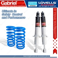 2 Front STD Gabriel Ultra Shocks + Lovells Springs for Mazda BT50 UP UR MY12