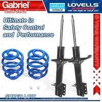 Rear Super Low Gabriel Ultra Shocks Lovells Springs for Ford Telstar AT AV 87-91