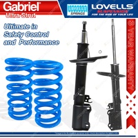Rear Gabriel Ultra Strut Shocks + Lovells Springs for Holden Apollo JM JP Sedan