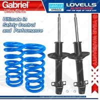 Front Gabriel Ultra Strut Shocks Lovells Springs for Subaru Leone GL AA4 AB2 AB4