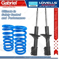 Front Gabriel Ultra Strut Shocks Lovells Springs for Volkswagen Golf III 1H VR6