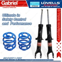 Front Sport Low Gabriel Ultra Shocks Coil Spring for Ford Falcon BA BF XR6 02-07