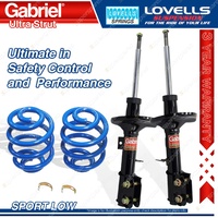 Front Sport Low Gabriel Ultra Shocks Coil Springs for Holden Commodore VZ Ute V8