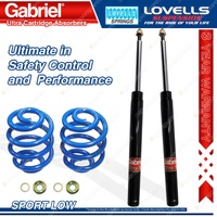 Front Sport Low Gabriel Cartridge Shocks Coil Springs for Commodore VK VN VP FE2