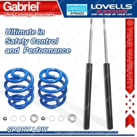 2 Rear Sport Low Gabriel Ultra Shocks + Lovells Springs for Nissan Maxima J30