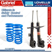 Front Raised Gabriel Ultra Strut Shocks + Springs for Mitsubishi Outlander ZJ