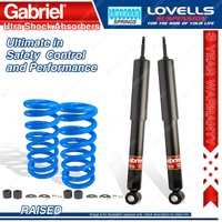Rear Raised Gabriel Ultra Shocks + Lovells Springs for Hyundai Terracan HP 01-07