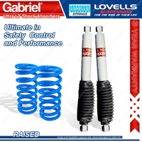 Rear Raised Gabriel Ultra LT Shocks+Lovells Springs for Mitsubishi L300 WA 94-03