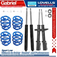 F + R Sport Low Gabriel Ultra Shocks + Coil Springs for Toyota Camry SV11