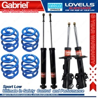 F+R Sport Low Gabriel Ultra Shocks + Coil Springs for Toyota Corolla ZRE152 153