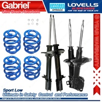 F + R Sport Low Gabriel Ultra Shocks + Coil Springs for Subaru Liberty BG6