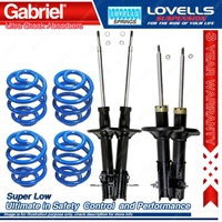 Front Rear Super Low Gabriel Ultra Shocks Coil Springs for Mazda 323 BA 4 Cyl