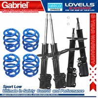 4 Sport Low Gabriel Ultra Shocks Coil Springs for Holden Apollo JM JP fixed seat
