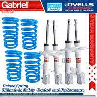 Front Rear Raised Gabriel Ultra Shocks Lovells Springs for Toyota Kluger GSU45R