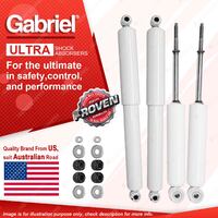 Gabriel Front Rear Ultra LT Shock Absorbers for Nissan Navara D22 Dual Cab 4WD