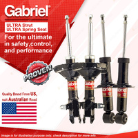 Gabriel Front Rear Ultra Shock Absorbers for Subaru Impreza GE7 GEE Sedan 08-12