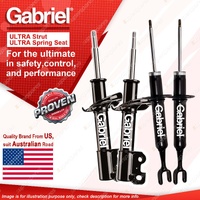 Gabriel Front Rear Ultra Shock Absorbers for Toyota Corolla ZRE172R Sedan 13-on