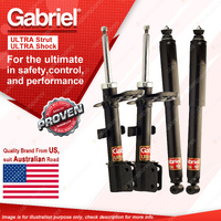 Gabriel Front + Rear Ultra Shock Absorbers for Renault Captur J87 SUV 2/15-On