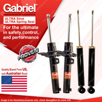 Gabriel Front + Rear Ultra Shock Absorbers for Volkswagen Golf 1K Jetta 1B 04-17