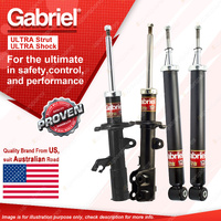 Gabriel Front+Rear Ultra Shock Absorbers for Nissan Micra K13 Hatch 10/10-12/17