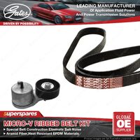 Gates Alt Micro-V Ribbed Belt Kit for Ford Falcon FG BF FGX Territory SX SY SZ