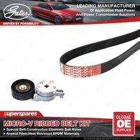 Gates Alt Micro-V Ribbed Belt Kit for Toyota Camry ASV50 Rav 4 ASA44 2.5L