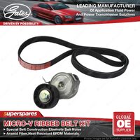 Gates Alt Micro-V Ribbed Belt Kit for Ford Mondeo MA MB MC BE BD BG 2.0L