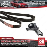 Gates Alt Micro-V Ribbed Belt Kit for Holden Statesman WH WK L36 3.8L 99-04