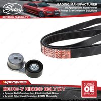 Gates Alt Micro-V Ribbed Belt Kit for Nissan Navara D40 Pathfinder R51 4.0L
