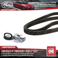 Gates Alt Micro-V Ribbed Belt Kit for Audi A3 8L1 TT 8N3 8N9 1.6L 1.8L