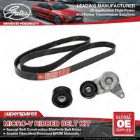 Gates Alt Micro-V Ribbed Belt Kit for Hyundai I30 GD PD I40 Kona Tucson Veloster