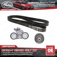 Gates Micro-V Ribbed Belt Kit for Ford Ranger PX 3.2L 147KW P5-AT 2015-2022