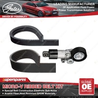 Gates Micro-V Ribbed Belt Kit for Mazda CX-5 KE KF 2.5L 138KW 2013-2017