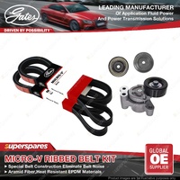 Gates Micro-V Belt Kit for Mitsubishi Pajero Sport KS1W Triton KK1T KL1T MQ MR