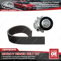 Gates Micro-V Ribbed Belt Kit for Nissan Altima L33 X-Trail T32 NT32 2.5L