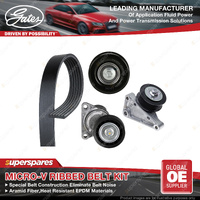 Gates Alt Micro-V Ribbed Belt Kit for Mazda 3 BL14 6 GH19 GHA2 GHA4 Atenza Axela