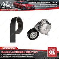 Gates Alternator Micro-V Ribbed Belt Kit for Toyota RAV 4 MXAA52 MXAA54 2.0L
