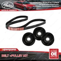 Gates Belt & Pulley Kit for Audi A5 8TA 2.7L TDi 140kW CAMA CGKA 2007-2012