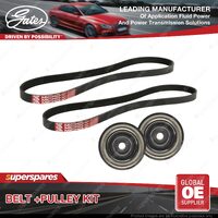 Gates Belt & Pulley Kit for Mitsubishi Triton MQ KL1T KL2T 2.4L 4N15 2015-ON