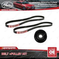 Gates Belt & Pulley Kit for Subaru Impreza G10GC G10GM 1.6L EJ161 EJ16E 95-00