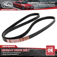 Gates Water Pump Micro-V Drive Belt for Honda Civic FD3 1.3L 85kW FWD 2006-2012