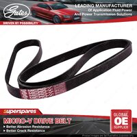 Gates Alternator Micro-V Drive Belt for Ford Ranger PX 2.5L 122kW RWD w/o A/C