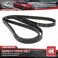 Gates Alternator Micro-V Ribbed Belt for Mercedes Benz Kombi S124 2.8L 2475mm