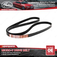 Gates Fan Micro-V Ribbed Belt for Toyota Landcruiser HDJ100 4.2L 1998-2003